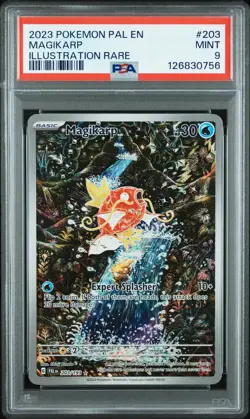 2023 POKEMON PAL EN-PALDEA EVOLVED ILLUSTRATION RARE #203 MAGIKARP PSA 9 - Image 1