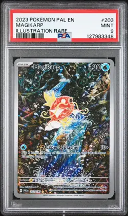 2023 POKEMON PAL EN-PALDEA EVOLVED ILLUSTRATION RARE #203 MAGIKARP PSA 9 - Image 1