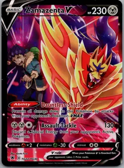 Zamazenta V TG22/TG30 Swsh10: Astral Radiance Trainer Gallery Holo Pokemon NM - Image 1