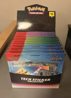 Pokemon Prismatic Evolutions Tech Sticker Collection (Lot of 12) Sealed W/Box - Image 1