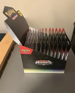 Pokemon Prismatic Evolutions Tech Sticker Collection (Lot of 12) Sealed W/Box - Image 2