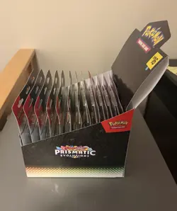 Pokemon Prismatic Evolutions Tech Sticker Collection (Lot of 12) Sealed W/Box - Image 3