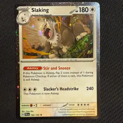 Slaking 162/193 NM Cosmos Holo Paldea Evolved Promo Pokemon TCG - Image 1