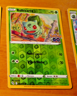 POKEMON GO FRANCAISE CARD REVERSE HOLO CARTE Bulbizarre 001/078 FR JCC NM 2022 - Image 1
