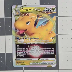 Dragonite VStar OC Miscut Error Pokemon GO Card 050/078 Near Mint - Image 4