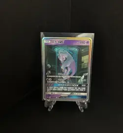 Mewtwo GX 082/072 Shining Legends Full Alt Art SR Korean Card Used HP - Image 1