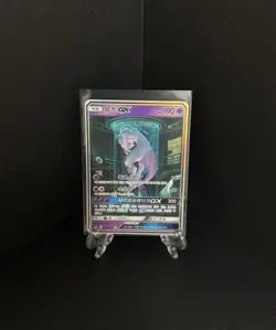 Mewtwo GX 082/072 Sm3+: Shining Legends Holo Korean Card Damaged Full Alt Art SR - Image 1
