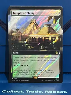 MTG Dr. Who Temple of Plenty Extended Art Surge Foil Rare NM/M WHO - Image 1