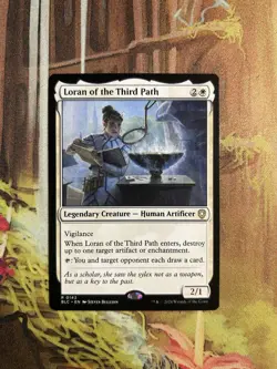 1x Loran of the Third Path NM Eng MTG - Bloomburrow Commander - Image 1