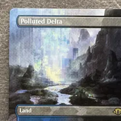 MTG Polluted Delta (Borderless) - Modern Horizons 3 (MH3) #356 Non-Foil NM Magic - Image 2