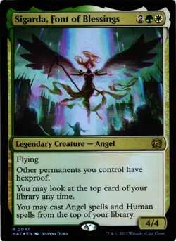 MTG TCG - Sigarda, Font of Blessings 47 March of the Machine: The Aftermath - NM - Image 1