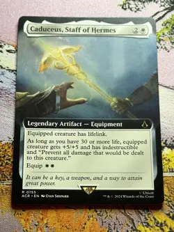 Caduceus, Staff of Hermes (Extended Art) [Universes Beyond Assassin's Creed] NM - Image 3