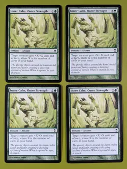 Inner Calm, Outer Strength x4 Saviors of Kamigawa 4x Magic the Gathering MTG - Image 1