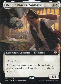 MTG: New Capenna Commander: Extended Art Bennie Bracks, Zoologist: LP Condition - Image 1