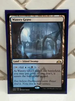 Magic The Gathering MTG Watery Grave 259/259 Guilds of Ravnica Dual Land 2018 - Image 1
