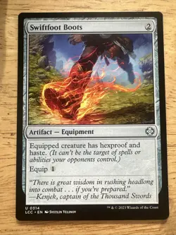 Swiftfoot Boots Commander: the Lost Caverns of Ixalan Regular Artifact MTG - Image 1