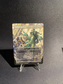 Karmic Justice - Anime Borderless - Wilds of Eldraine - WOT MTG - Image 1