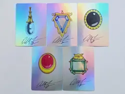 Hand-drawn style MOX Set 01 Foil-Altered Art Custom MTG Artifact Mox Pearl Ruby - Image 1