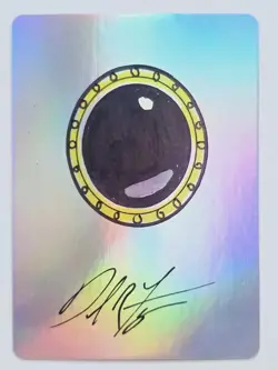 Hand-drawn style MOX Set 01 Foil-Altered Art Custom MTG Artifact Mox Pearl Ruby - Image 2