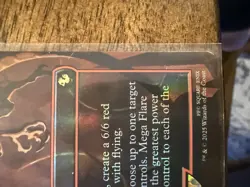 MTG Mega Flare [Foil] [Borderless] Final Fantasy FIC 0456 Rare Dragon Strike NM - Image 3