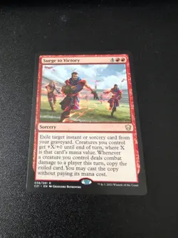 Surge to Victory NM MTG Commander 2021 rare red sorcery - Image 1