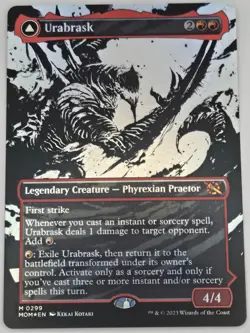 Urabrask The Great Work (MOM#299) Showcase Foil NM - MtG Magic the Gathering - Image 1