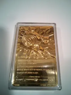 Pokemon 23K Gold Plated Poliwhirl Trading Card 1999 Burger King w/ COA RARE OOP - Image 3