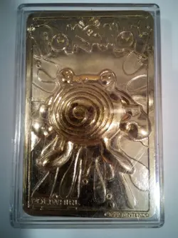 Pokemon 23K Gold Plated Poliwhirl Trading Card 1999 Burger King w/ COA RARE OOP - Image 4