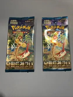 Pokemon Cards PARADISE DRAGONA - 2 SEALED FACTORY booster packs Korean version - Image 1