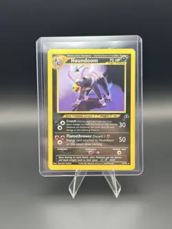 Pokemon TCG Houndoom Neo Discovery Card 23/75 Unlimited Rare - Image 1