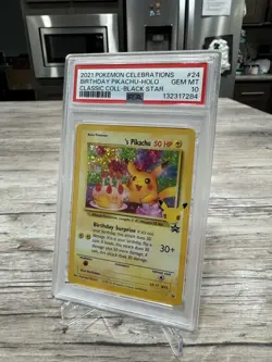 2021 POKEMON CELEBRATIONS CLASSIC COLL #24 BIRTHDAY PIKACHU-HOLO PSA 10 - Image 2