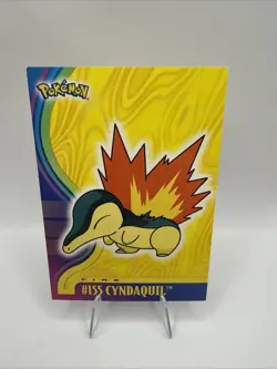 Pokemon Card - Cyndaquil #155 - Johto Series - Topps - Image 1