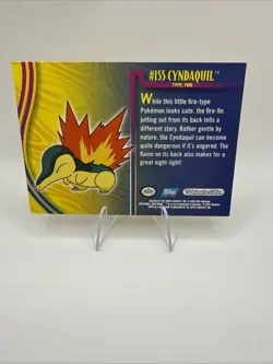 Pokemon Card - Cyndaquil #155 - Johto Series - Topps - Image 3