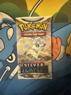Pokemon TCG Silver Tempest Factory Sealed Booster Pack - Image 1