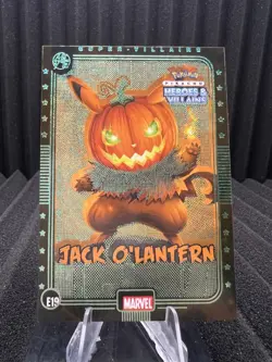 Jack O'Lantern (Pikachu)#E19 Green Holo - Heros & Villains Flash Edition Pokemon - Image 1