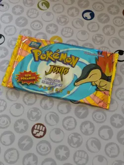 *OPENED - NO CARDS* POKEMON TOPPS JOHTO SERIES 3 CYNDAQUIL PACK ART 2001 VINTAGE - Image 4