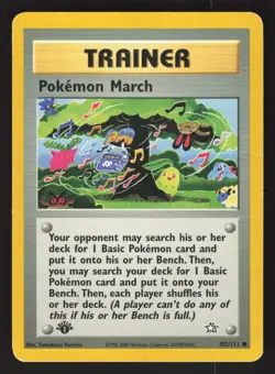 Pokemon March 102/111 1st edition Pokemon Neo Genesis - Image 1