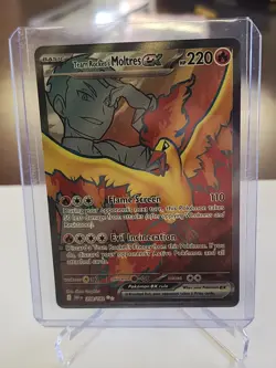 Pokemon TCG Team Rockets Moltres EX Destined Rivals 208/182 NearMint Condition - Image 1