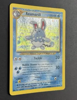 Azumarill 2/111 Neo Genesis Holo Rare Vintage 2000 Pokemon TCG *Swirl* See Pics - Image 3