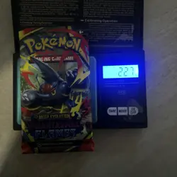 22.7g! EXTREMELY HEAVY Pokemon Phantasmal Flames - Factory Sealed Booster Pack - Image 1