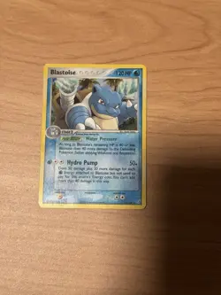 Pokemon Blastoise EX Crystal Guardians 14/100 Holo Rare Exclusive 120 HP English - Image 2