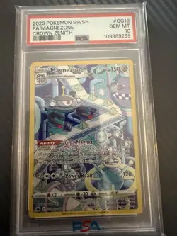 Pokemon TCG Magnezone GG18/GG70 Crown Zenith Full Art Ultra Rare Holo PSA 10 GM - Image 1