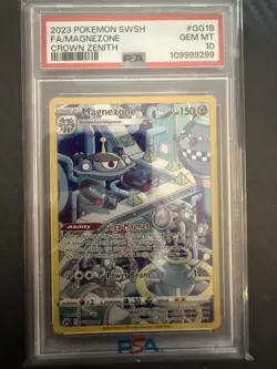 Pokemon TCG Magnezone GG18/GG70 Crown Zenith Full Art Ultra Rare Holo PSA 10 GM - Image 3