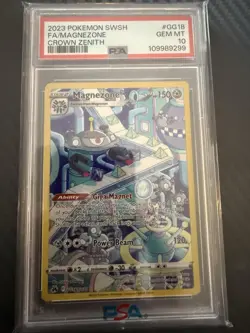 Pokemon TCG Magnezone GG18/GG70 Crown Zenith Full Art Ultra Rare Holo PSA 10 GM - Image 4