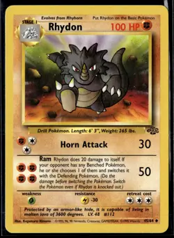 Pokemon TCG | Jungle | Rhydon | 45/64 | LP - Image 1