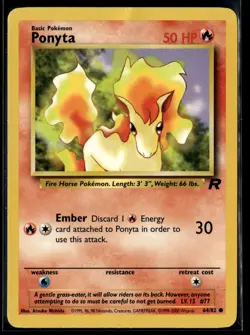 Pokemon TCG | Team Rocket | Ponyta | 64/82 | MP - Image 1