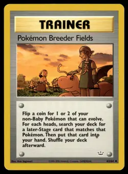 Pokemon TCG | Neo Revelation | Pokemon Breeder Fields| 62/64 | LP - Image 1