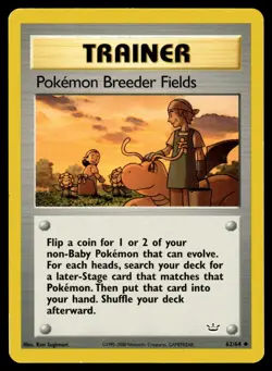Pokemon TCG | Neo Discovery | Pokemon Breeder Fields | 62/64 | MP - Image 1