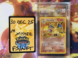Pokemon TCG Charizard Celebrations Card 4/102 Tag Gem Mint 10 - Image 1