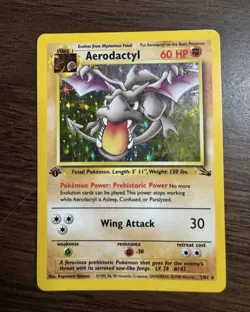Aerodactyl - 1st Edition Holo - Pokemon Card - Fossil Set 1999 - Image 1